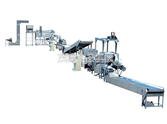 花生米自動油炸生產(chǎn)線